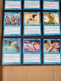 MTG Mirage Blue Islands Duplicate Bulk Cards Lot +/- 950 Commons - Image 5
