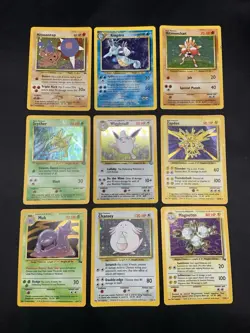 Vintage Pokemon Cards Rare Holo Lot WOTC Era Only MP/HP - Image 1
