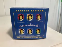 Pokemon Jigglypuff 23K Gold Plated Trading Card Ball and Box Burger King 1999 - Image 3
