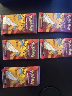 25 Packs Of Pokemon Cards, 4 Cards Per Pack Unopened. - Image 1
