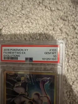 Pokemon Mewtwo EX TCG Full Art Holo Ultra Rare Card 103/108 XY Evolutions PSA 10 - Image 3
