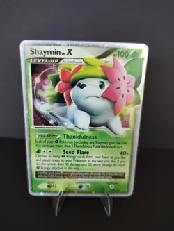 Shaymin LV.X Land Forme 126/127 Platinum Holo LP Rare Pokemon Card TCG - Image 1