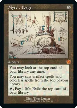 Near Mint, English - 1 x MTG Mystic Forge - Retro Schematic The Brothers' War - Image 1
