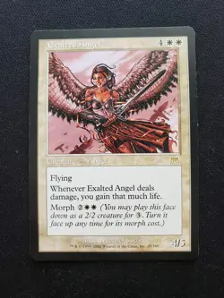 1x Exalted Angel - Onslaught ONS - Lightly Played LP SP - Magic MTG - Image 1