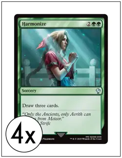 4x Harmonize FFVII, Final Fantasy Commander, Magic MTG NM - Image 1