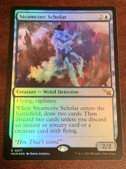 MTG Foil - Steamcore Scholar - 71 / NM / English - Image 1