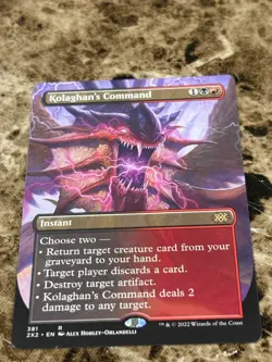 KOLAGHAN'S COMMAND Magic MTG Double Masters 2022 Borderless - Image 1
