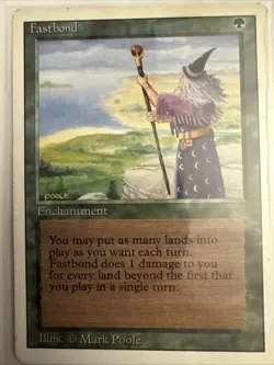 Fastbond-Revised Edition (3ED) Enchantment Rare - Mark Poole Excellent Condition - Image 1