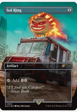 MTG Secret Lair PlayStation Twisted Metal Sol Ring Rainbow Foil Edition Presale - Image 1