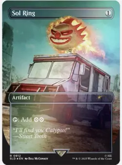 MTG Secret Lair PlayStation TWISTED METAL Sol Ring Rainbow Foil Edition Presale - Image 1