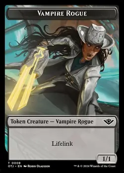 Vampire Rogue Token [Outlaws of Thunder Junction] MTG - Image 1