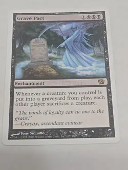 1x Grave Pact rare enchantment card - 8th edition - NM/VG - Image 1