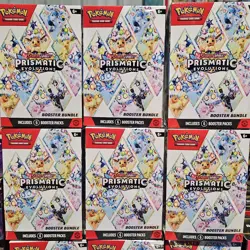 Pokemon TCG Prismatic Evolutions Booster Bundle New Factory Sealed In Hand - Image 1