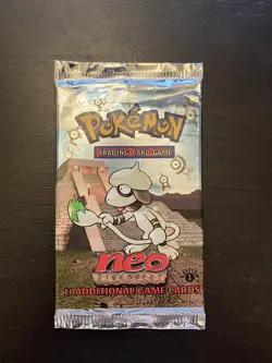 Pokemon Sealed Neo Discovery First Edition Booster Pack Smeargle Art Unweighed - Image 1