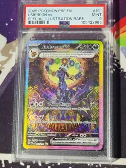 2025 POKEMON EN PRISMATIC EVOLUTIONS SPECIAL ILLUSTRATION RARE UMBREON EX PSA 9 - Image 1