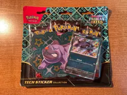Pokemon TCG Paldean Fates Tech Sticker Collection - Maschiff NEW SEALED IN HAND! - Image 1