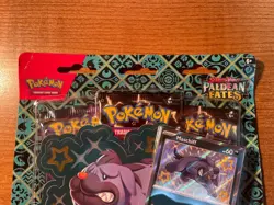 Pokemon TCG Paldean Fates Tech Sticker Collection - Maschiff NEW SEALED IN HAND! - Image 2