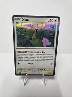 Pokemon 2023 Ditto 132/165 Scarlet & Violet 151 MEW Holo English | NM - Image 1
