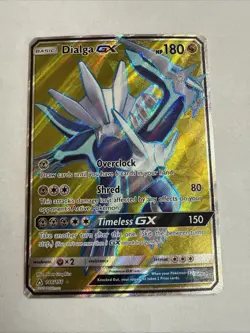 Pokemon Dialga GX (Full Art) - SM - Ultra Prism - 146/156 Ultra Rare NM/LP - Image 1