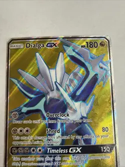 Pokemon Dialga GX (Full Art) - SM - Ultra Prism - 146/156 Ultra Rare NM/LP - Image 2