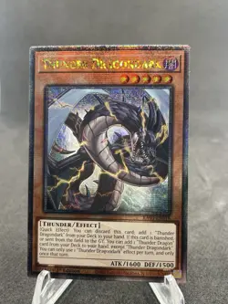 Thunder Dragondark 1st Edition Quarter Century Secret Rare RA03-EN018 Yu-Gi-Oh! - Image 1