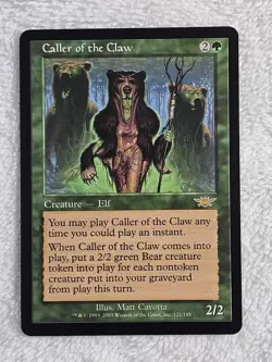 MTG Caller of the Claw Legions #121 2003 Magic The Gathering Card Rare Near Mint - Image 1