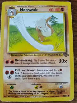 Marowak 39/64 Jungle Unlimited Uncommon Pokemon Card MP - Image 2