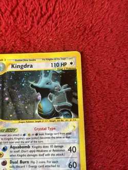 Kingdra 148/147 Aquapolis Holo E Reader Crystal Pokemon Card Played Wotc - Image 2