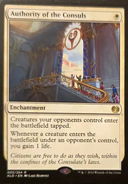 MTG Kaladesh Regular Card LP Authority of the Consuls Magic - Image 1