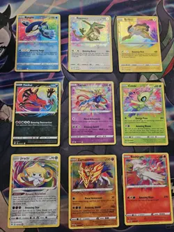 Pokemon Amazing Rare Full Set 9 Card Lot | Vivid Voltage | Shining Fates | Mint - Image 1