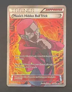 Pokemon Card Maxie's Hidden Ball Trick 158/160 Primal Clash - Moderately Played - Image 1