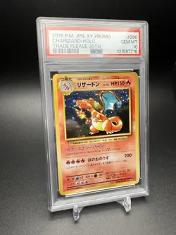 2016 Pokemon Charizard 20th Please Trade CD Japanese Promo Card 280/XY-P PSA 10 - Image 2