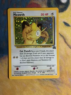 Meowth Promo WoTC Promo 10/53 Holo Vintage GB Gameboy Stamped Pokemon Card HP - Image 2