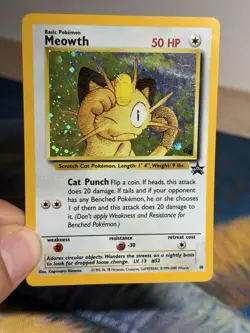Meowth Promo WoTC Promo 10/53 Holo Vintage GB Gameboy Stamped Pokemon Card HP - Image 3