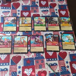 Disney Lorcana Azurite Sea Lot Of 10 Cards NM Freshly Opened - Image 1