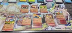 Pokemon TCG 151 English Holo/Reverse Holo Card Lot (22) Fire Type - Image 1