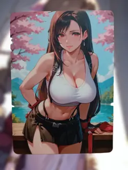 Tifa Lockhart Final Fantasy Anime Waifu Sexy Goddess Doujin Lewd Hentai Card - Image 1