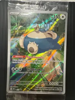 Pokemon TCG Snorlax SVP051 Promo Card Sealed, Near Mint Condition - Image 1