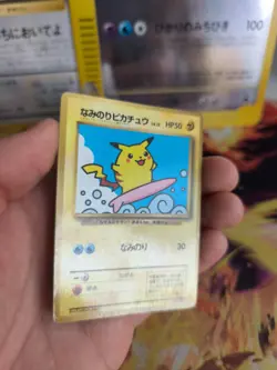 Pokemon Karte Card Surfing Pikachu Promo Glossy Surfendes 97 Wotc japanese Good - Image 3