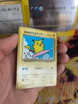 Pokemon Karte Card Surfing Pikachu Promo Glossy Surfendes 97 Wotc japanese Good - Image 4