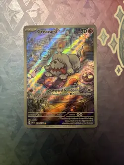 Pokemon TCG Greavard Illustration Rare Card 214/198 Scarlet & Violet Base Set - Image 1