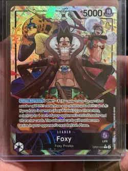 ONE PIECE CARD GAME-0P07-059-L ALT ART-FOXY- X 1 - NM/MT - Image 1
