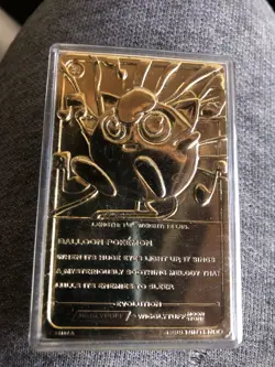 Pokemon 1999 23k Pikachu Gold Plated Card Burger King Promo With Certificate - Image 1
