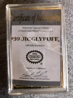 Pokemon 1999 23k Pikachu Gold Plated Card Burger King Promo With Certificate - Image 2