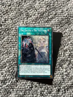 The Fallen and the Virtuous Starlight Rare CH01-EN019 Yugioh Card - Image 1