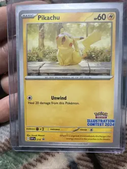 Pikachu - 214 (Illustration Contest 2024) 214 Sv: Scarlet & Violet Promo Card - Image 1