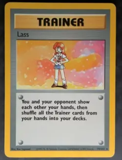 1999 base set trainer card Lass 75/102 - Image 1
