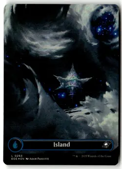 MTG - Island (0263) (Borderless) 263 foil Near Mint Edge of Eternities - Image 1