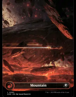 Mountain (0265) (Borderless) Edge of Eternities 48 NM - Image 1