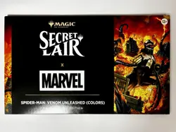 Sealed FOIL Magic The Gathering Secret Lair Spider-Man Venom Unleashed (Colors) - Image 1